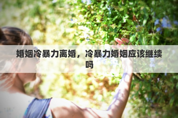 婚姻冷暴力离婚，冷暴力婚姻应该继续吗