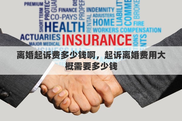 离婚起诉费多少钱啊，起诉离婚费用大概需要多少钱