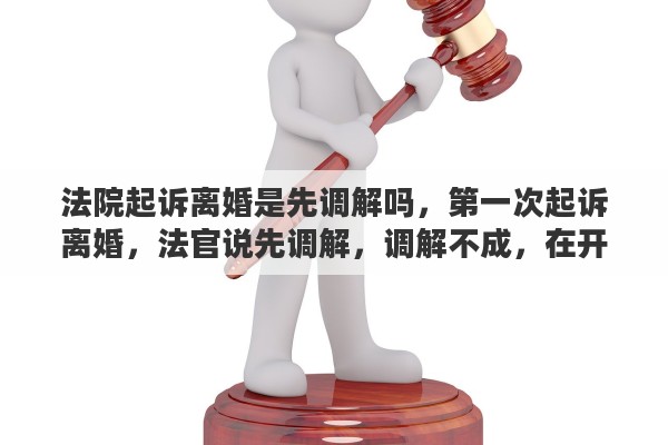 法院起诉离婚是先调解吗，第一次起诉离婚，法官说先调解，调解不成，在开庭什么意思