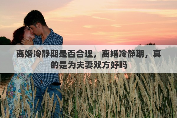 离婚冷静期是否合理，离婚冷静期，真的是为夫妻双方好吗