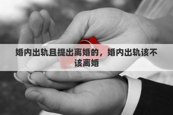 婚内出轨且提出离婚的，婚内出轨该不该离婚