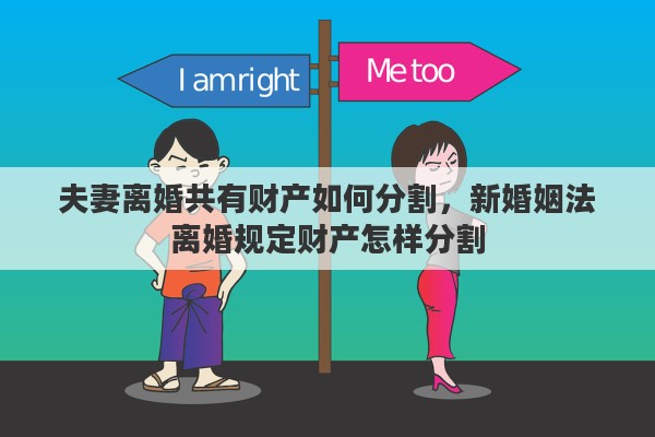 夫妻离婚共有财产如何分割，新婚姻法离婚规定财产怎样分割