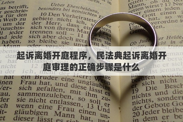 起诉离婚开庭程序，民法典起诉离婚开庭审理的正确步骤是什么