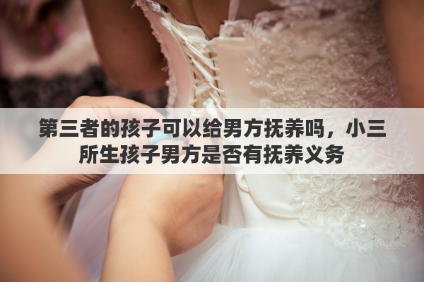 第三者的孩子可以给男方抚养吗，小三所生孩子男方是否有抚养义务