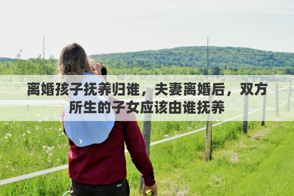 离婚孩子抚养归谁，夫妻离婚后，双方所生的子女应该由谁抚养