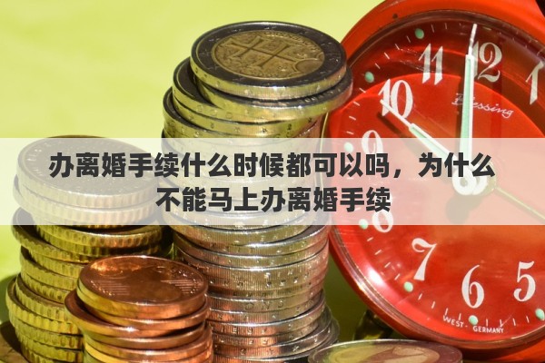 办离婚手续什么时候都可以吗，为什么不能马上办离婚手续