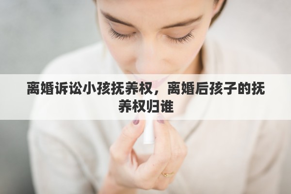 离婚诉讼小孩抚养权，离婚后孩子的抚养权归谁