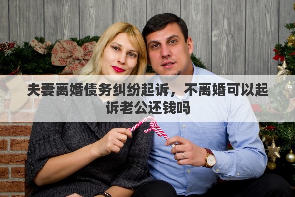 夫妻离婚债务纠纷起诉，不离婚可以起诉老公还钱吗