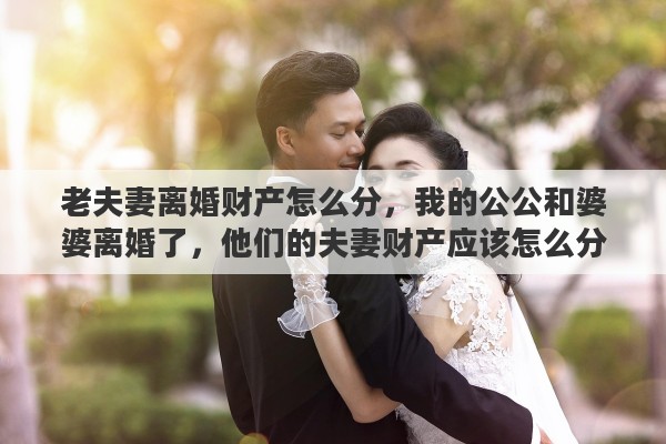 老夫妻离婚财产怎么分，我的公公和婆婆离婚了，他们的夫妻财产应该怎么分