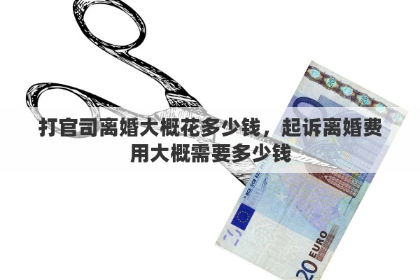 打官司离婚大概花多少钱，起诉离婚费用大概需要多少钱