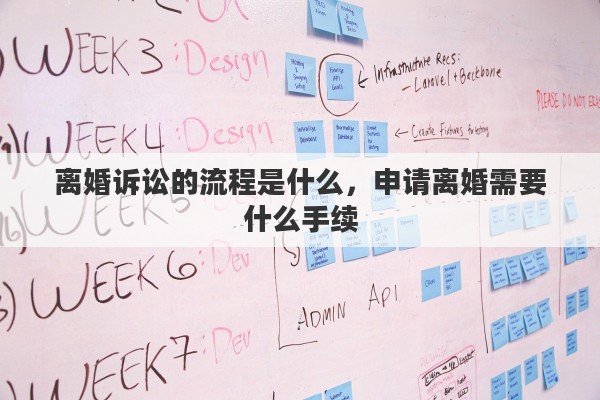 离婚诉讼的流程是什么，申请离婚需要什么手续