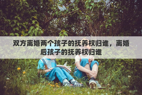 双方离婚两个孩子的抚养权归谁，离婚后孩子的抚养权归谁