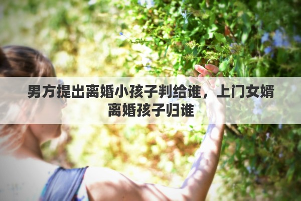 男方提出离婚小孩子判给谁，上门女婿离婚孩子归谁