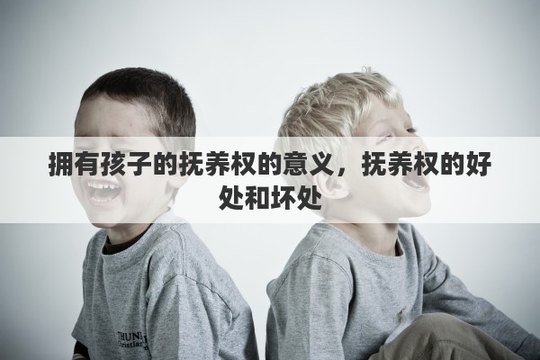 拥有孩子的抚养权的意义，抚养权的好处和坏处