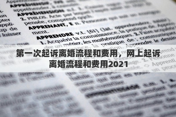第一次起诉离婚流程和费用，网上起诉离婚流程和费用2021