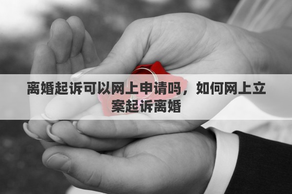 离婚起诉可以网上申请吗，如何网上立案起诉离婚