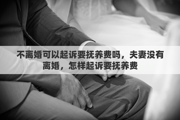 不离婚可以起诉要抚养费吗，夫妻没有离婚，怎样起诉要抚养费