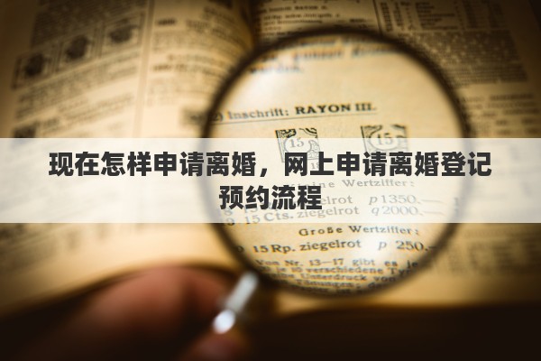 现在怎样申请离婚，网上申请离婚登记预约流程