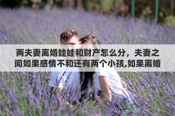 两夫妻离婚娃娃和财产怎么分，夫妻之间如果感情不和还有两个小孩,如果离婚小孩是不是一人一个