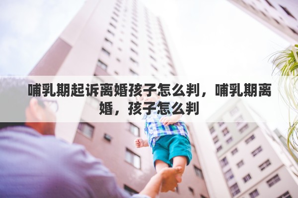 哺乳期起诉离婚孩子怎么判，哺乳期离婚，孩子怎么判