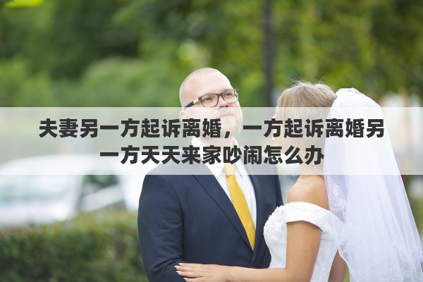 夫妻另一方起诉离婚，一方起诉离婚另一方天天来家吵闹怎么办