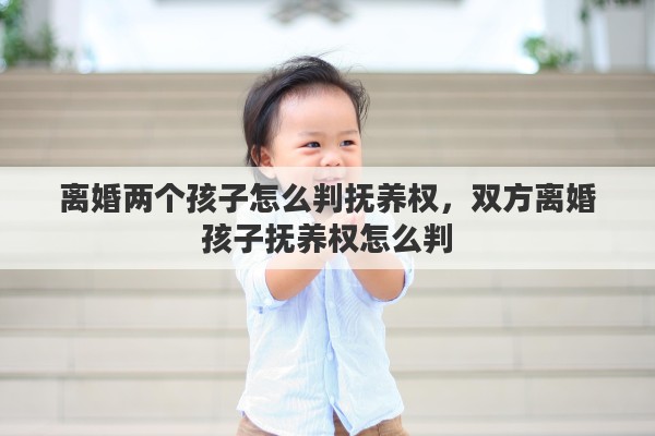 离婚两个孩子怎么判抚养权，双方离婚孩子抚养权怎么判