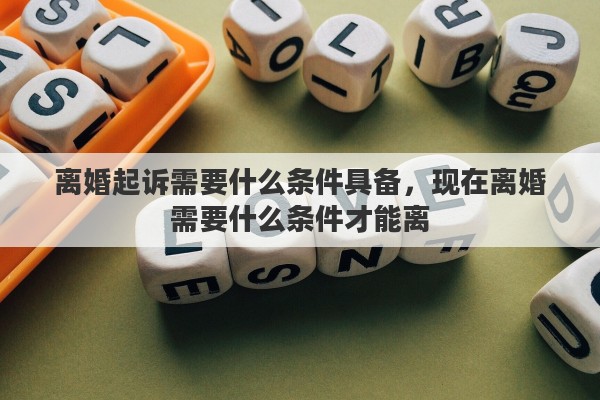 离婚起诉需要什么条件具备，现在离婚需要什么条件才能离