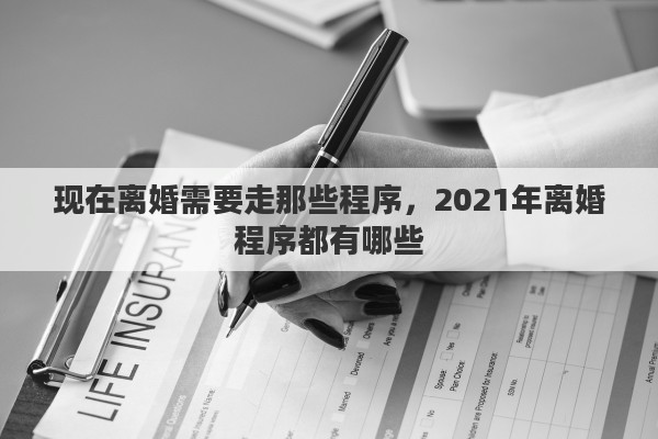 现在离婚需要走那些程序，2021年离婚程序都有哪些