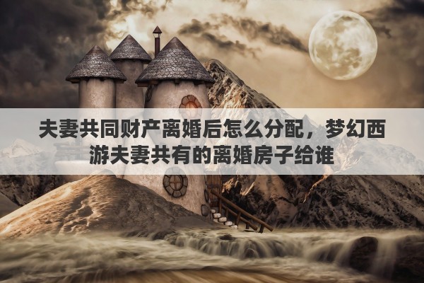 夫妻共同财产离婚后怎么分配，梦幻西游夫妻共有的离婚房子给谁