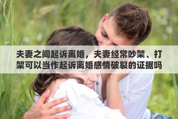 夫妻之间起诉离婚，夫妻经常吵架、打架可以当作起诉离婚感情破裂的证据吗？为什么