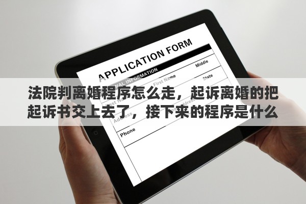 法院判离婚程序怎么走，起诉离婚的把起诉书交上去了，接下来的程序是什么？法官会怎么做
