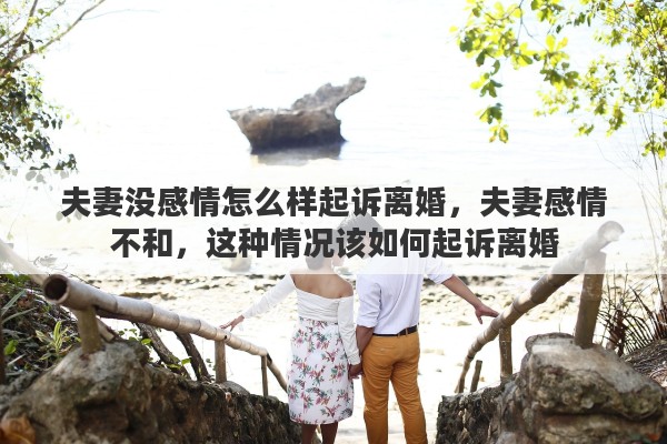 夫妻没感情怎么样起诉离婚，夫妻感情不和，这种情况该如何起诉离婚