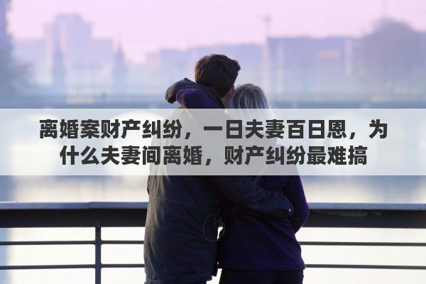 离婚案财产纠纷，一日夫妻百日恩，为什么夫妻间离婚，财产纠纷最难搞