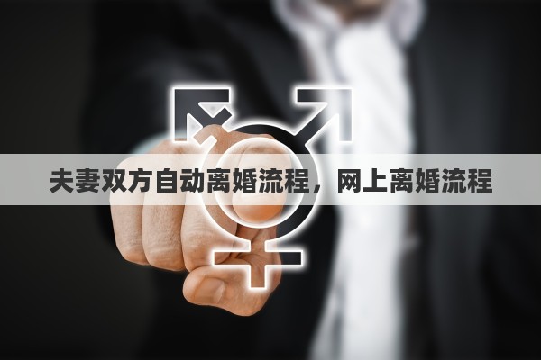 夫妻双方自动离婚流程，网上离婚流程