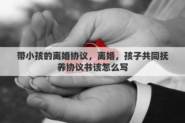 带小孩的离婚协议，离婚，孩子共同抚养协议书该怎么写