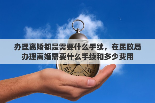 办理离婚都是需要什么手续，在民政局办理离婚需要什么手续和多少费用