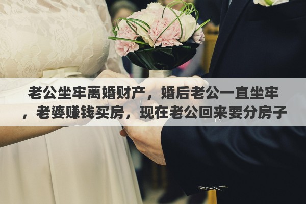老公坐牢离婚财产，婚后老公一直坐牢，老婆赚钱买房，现在老公回来要分房子怎么办