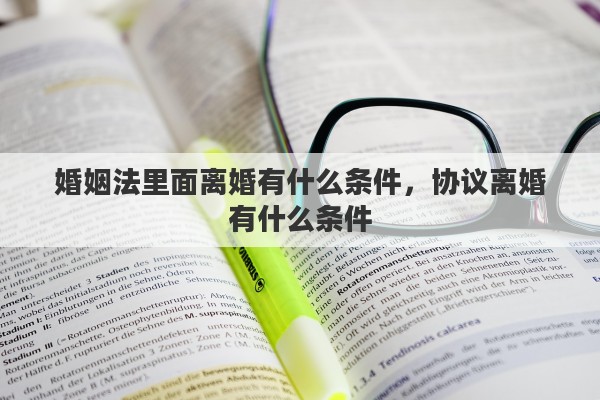 婚姻法里面离婚有什么条件，协议离婚有什么条件