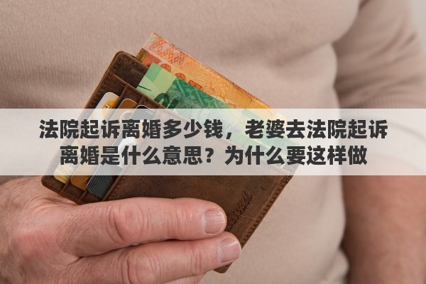 法院起诉离婚多少钱，老婆去法院起诉离婚是什么意思？为什么要这样做