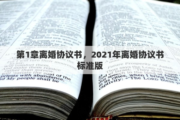 第1章离婚协议书，2021年离婚协议书标准版