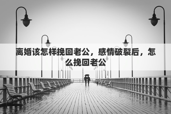 离婚该怎样挽回老公，感情破裂后，怎么挽回老公