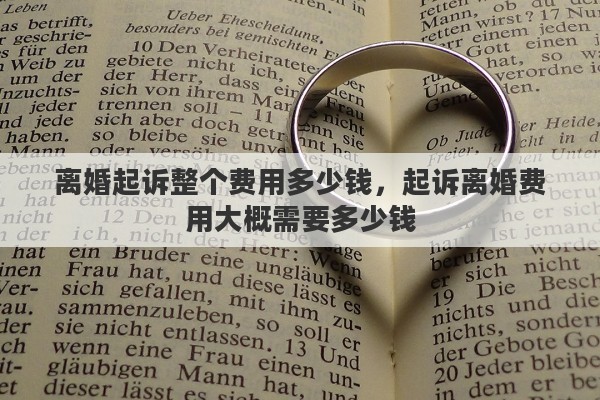离婚起诉整个费用多少钱，起诉离婚费用大概需要多少钱
