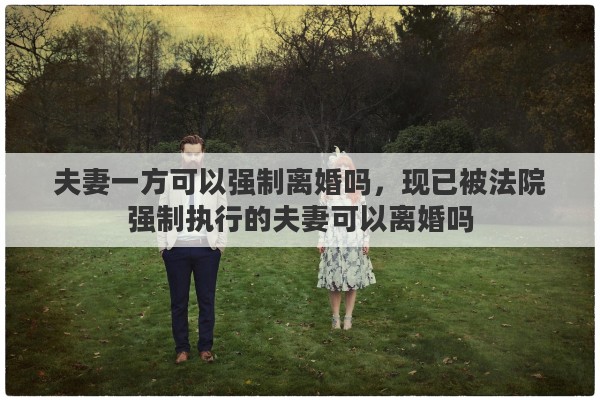 夫妻一方可以强制离婚吗，现已被法院强制执行的夫妻可以离婚吗