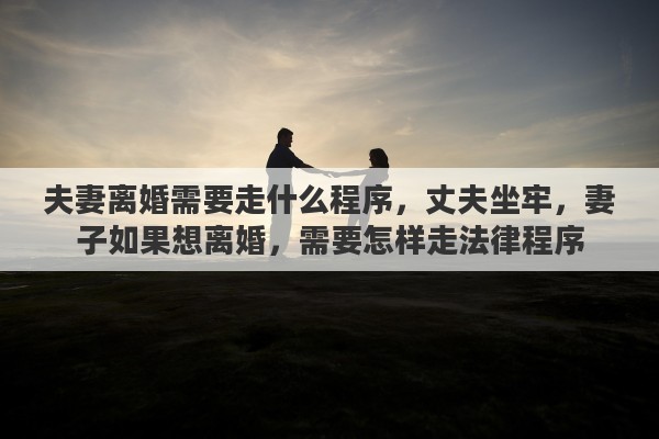 夫妻离婚需要走什么程序,丈夫坐牢,妻子如果想离婚,需要怎样走法律程序 夫妻离婚需要走什么程序,丈夫坐牢,妻子如果想离婚,需要怎样走法律程序