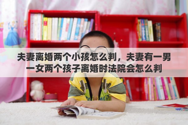 夫妻离婚两个小孩怎么判，夫妻有一男一女两个孩子离婚时法院会怎么判