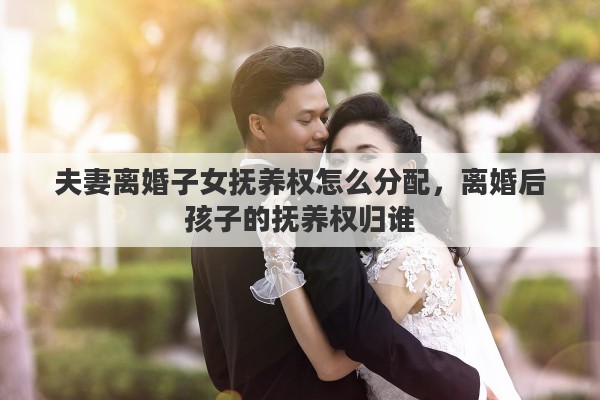 夫妻离婚子女抚养权怎么分配，离婚后孩子的抚养权归谁