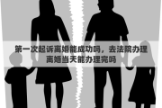第一次起诉离婚能成功吗，去法院办理离婚当天能办理完吗