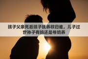 孩子父亲死后孩子抚养权归谁，儿子过世孙子有妈还是爷奶养