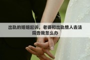 出轨的婚姻起诉，老婆和出轨情人去法院告我怎么办