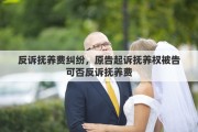 反诉抚养费纠纷，原告起诉抚养权被告可否反诉抚养费
